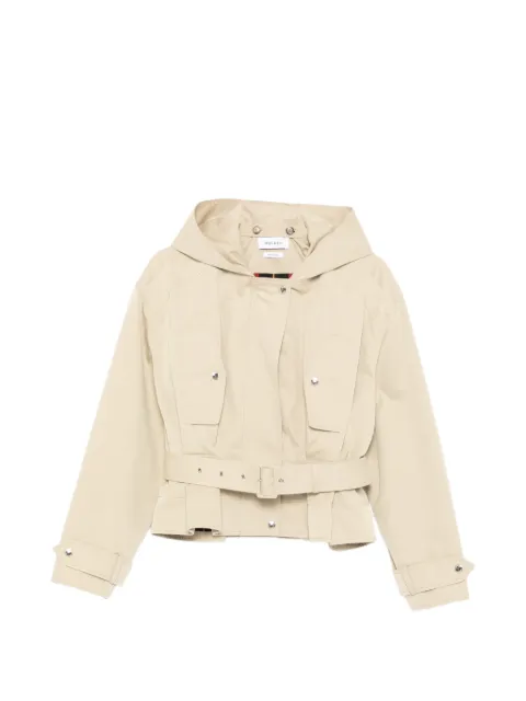 Alexander McQueen belted peplum jacket Neutrals 852188QFAAS