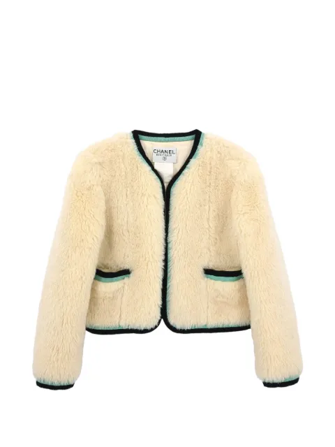CHANEL Pre-Owned 1990-2000s textured jacket Neutrals 116110