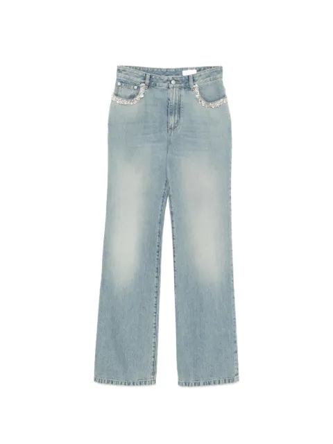 Alexander McQueen crystal-embellished jeans Blue 846044QMAD0