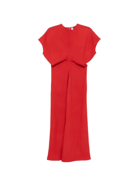 TOTEME slouched-waist dress Red 261WRD1103FB0568344
