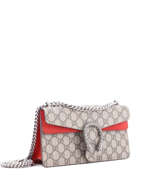 Gucci Pre-Owned Dionysus Bag GG Coated Canvas with Crystal Embellished Metal Small shoulder bag Brown L2BQJ36F872AZPCW
