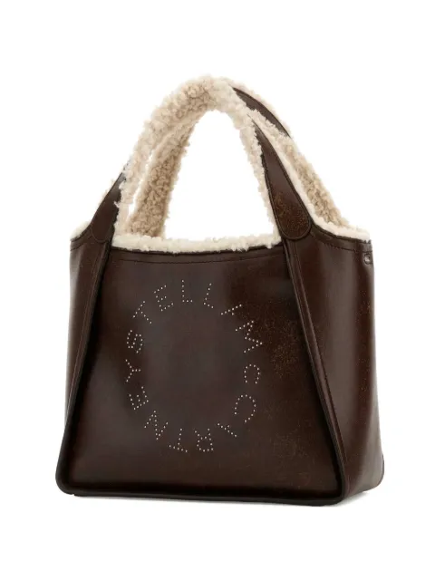 Stella McCartney small logo-detail tote bag Brown 513860WP0624