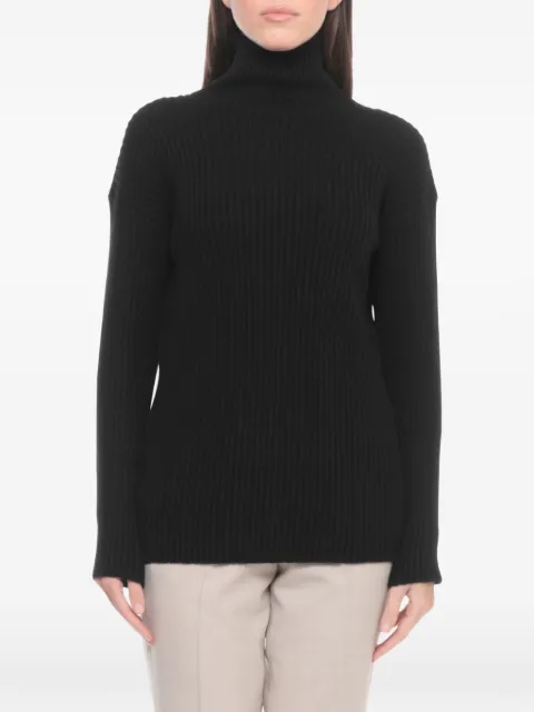Antonelli roll neck ribbed sweater Black LIVIO41665P8000