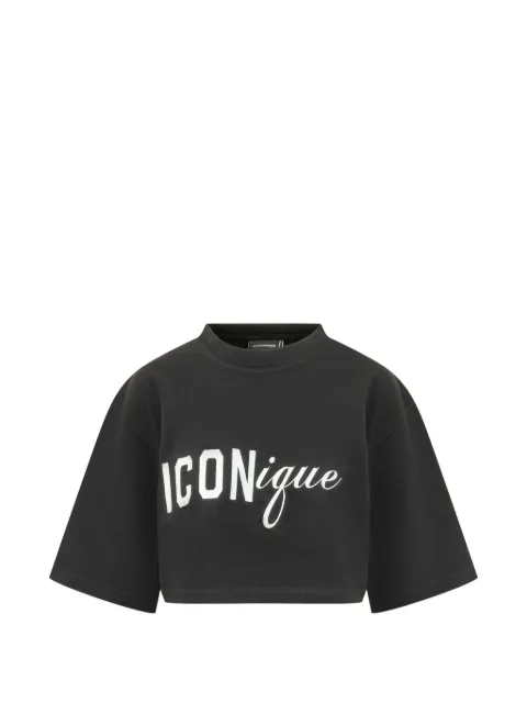 DSQUARED2 printed T-shirt Black S73GC0309D20033