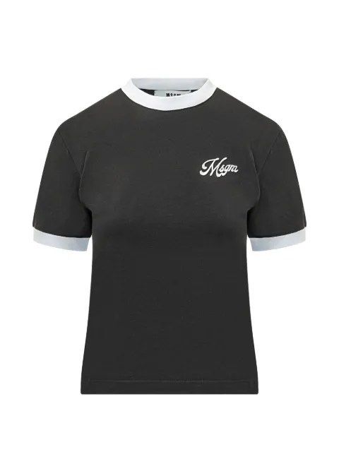 MSGM ringer T-shirt Black 4041MDM112D267002