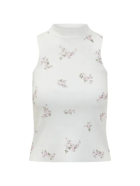 MSGM floral turtleneck top White 4041MDT193267290