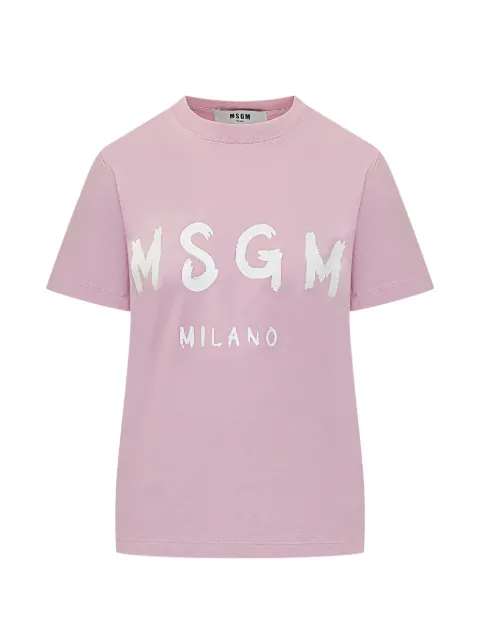 MSGM logo T-shirt Pink 4041MDM51026700213