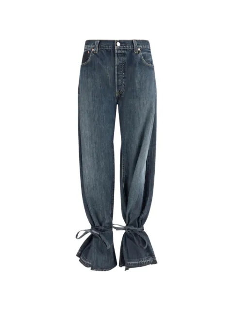 E.L.V DENIM Ridley tie-detail jeans Blue 101820103
