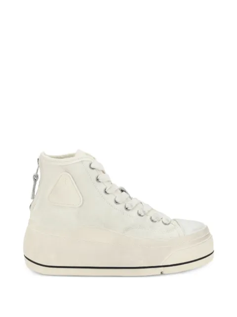 R13 back-zip high-top sneakers White R13S5029