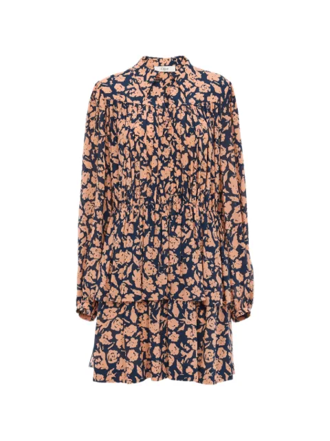 Chloé floral gathered dress Blue CH26SRO25307