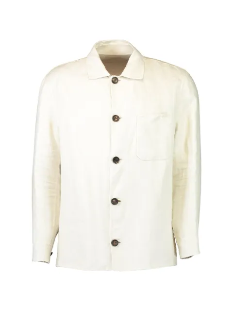 Eleventy button overshirt Neutrals M75GBTM41TES0M12300