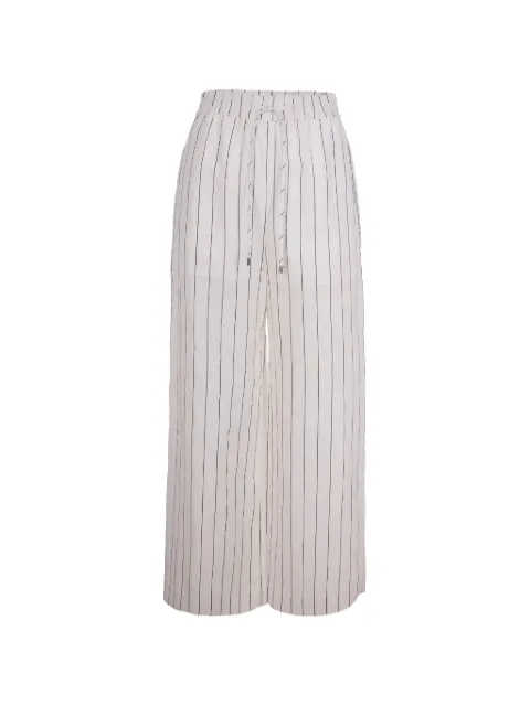 LIU JO striped drawstring trousers White WA6368T481803Q45
