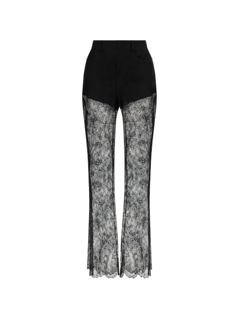 Giuseppe Di Morabito lace flared trousers Black 06PSPA1641630499