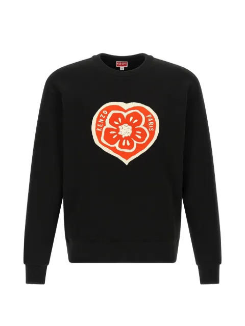Kenzo Boke Heart classic sweatshirt Black FG55SW2044MJ