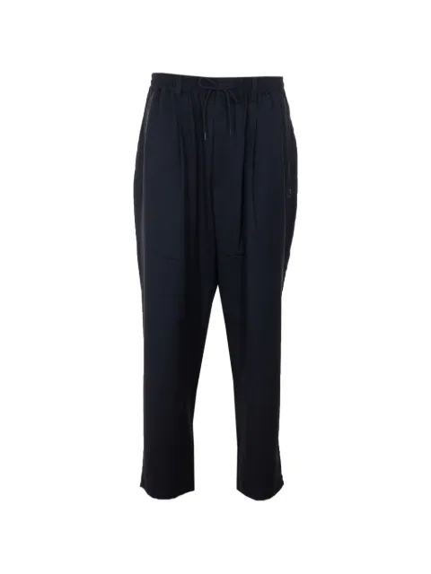 Y-3 drawstring tapered trousers Black KH3218