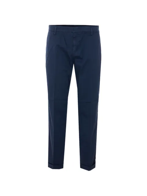 DONDUP button closure cuffed trousers Blue UP688CS0190UPT0890