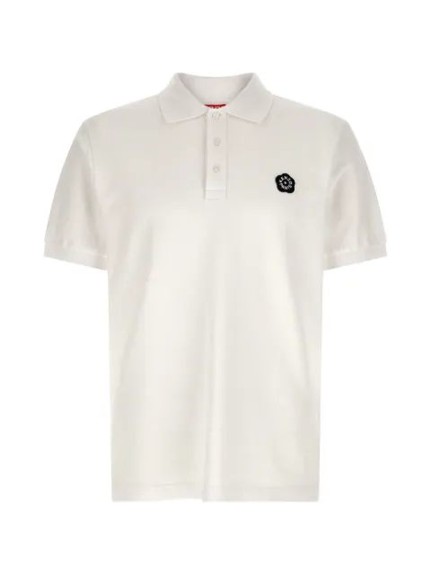 Kenzo Boke Flower 2.0 logo-detail polo shirt White FG55PO1024PU