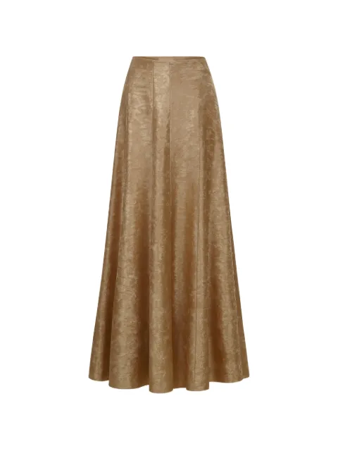 AZEEZA Soren lamé maxi skirt Neutrals SORENSKIRTLAM