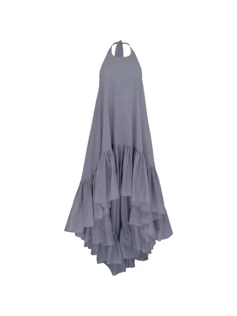 AZEEZA Hannah ruffled dress Grey HANNAHMIDICOTTONVOILEDOVE