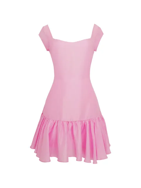 AZEEZA Arti raw silk mini dress Pink ARTIMINIRAWSILKCHERRYBLOSSOM