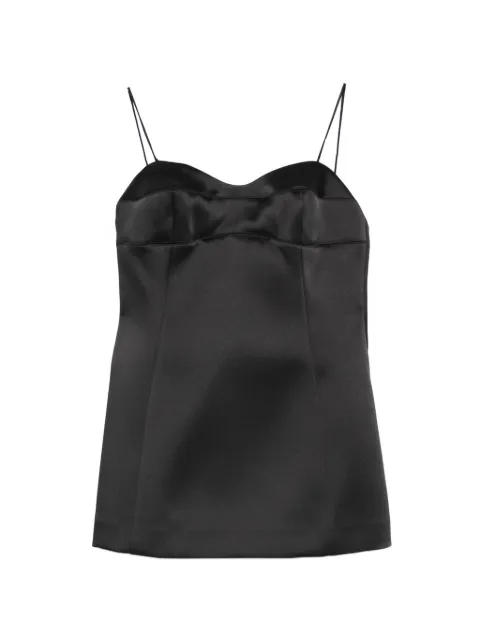 Róhe satin top Black 41820144