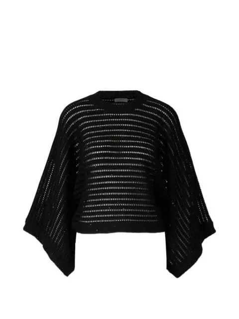 Peserico open-knit sweater Black A99080F0509110