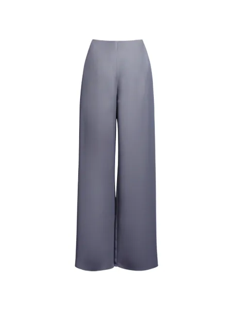 AZEEZA Emory satin trousers Grey EMORYPANTSATINDOVE