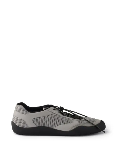 Prada Speedrock leather and mesh fabric sneakers Grey 2EE468FG0003ZM0