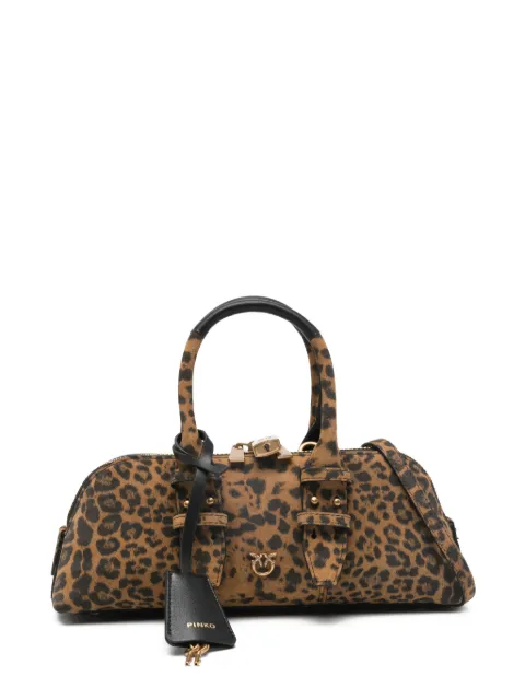 PINKO leopard-print tote bag Brown 105334A32A