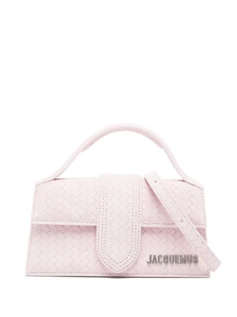 Jacquemus Le Bambino woven mini tote bag Pink BAW00006AC39A02