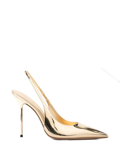 Paris Texas slingback heeled pumps Gold PX913XNPMRGLD