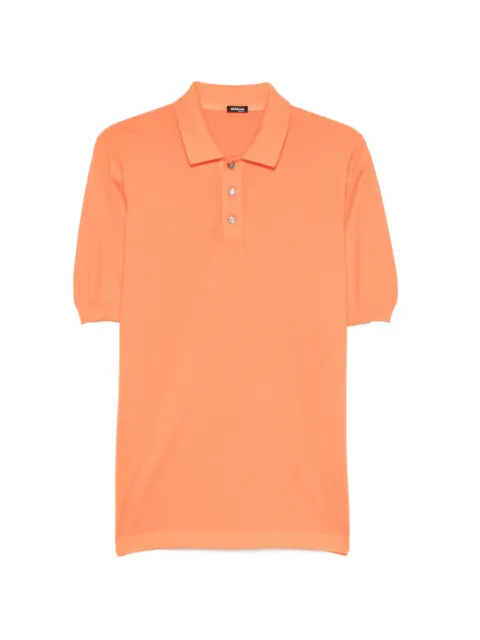 Kiton buttoned polo shirt Orange UMK0442