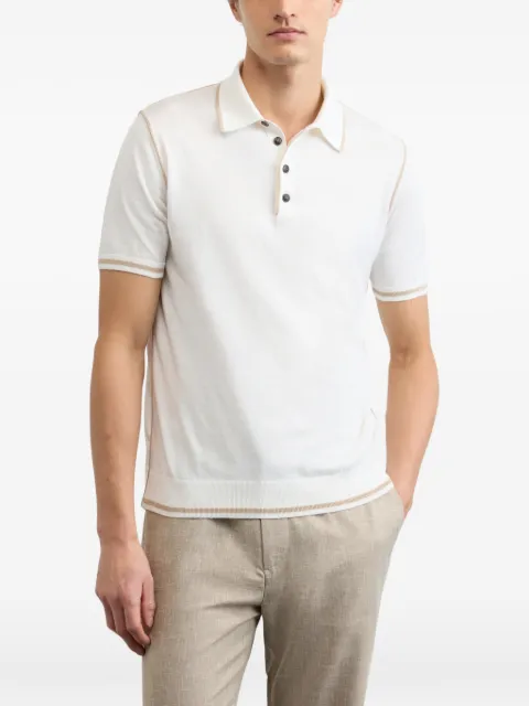 Pal Zileri white polo shirt White 9C3M0U552SM701