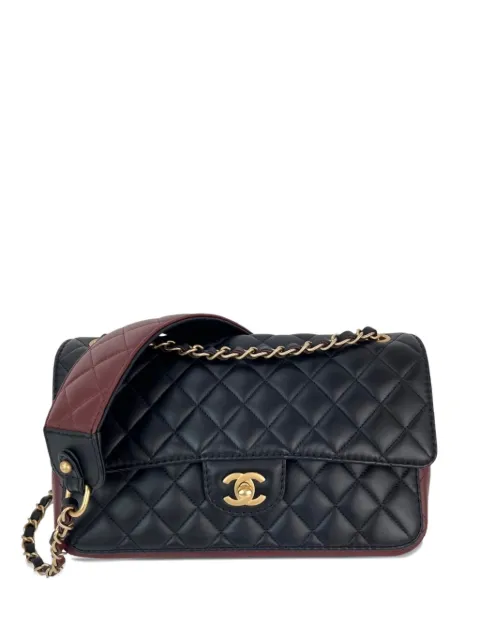 CHANEL Pre-Owned chain-strap logo-detail shoulder bag Black 50420542800183