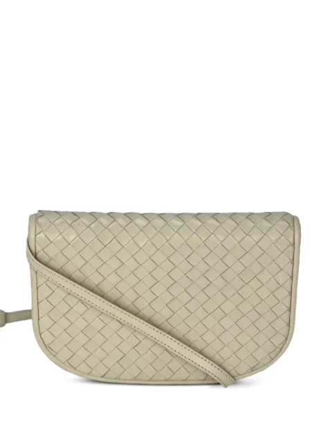 Bottega Veneta Pre-Owned intreciato-leather shoulder bag Neutrals 49341458415927