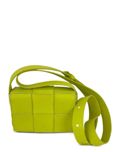 Bottega Veneta Pre-Owned mini Intrecciato Cassette leather cross body bag Green 50690423619895