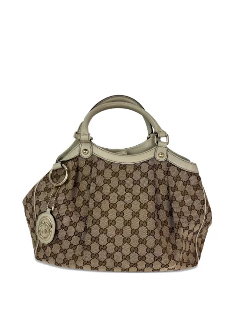 Gucci Pre-Owned medium Sukey Guccissima GG shoulder bag Neutrals 51040623690039