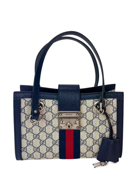 Gucci Pre-Owned Supreme Dollar padlock tote bag Neutrals 50554425639223