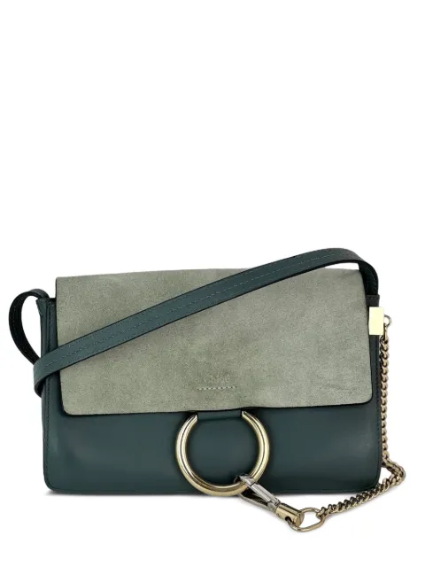 Chloé Vintage Faye chain-strap leather cross body bag Green 49897889562935