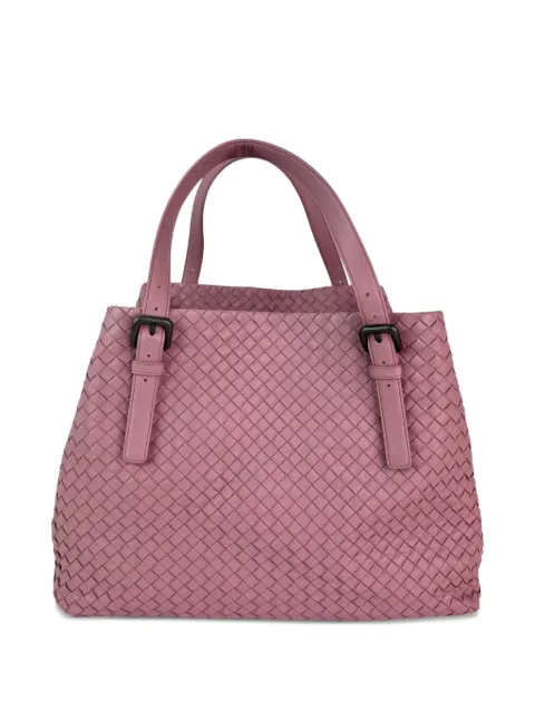 Bottega Veneta Pre-Owned large Intrecciato leather tote bag Pink 50653514563895