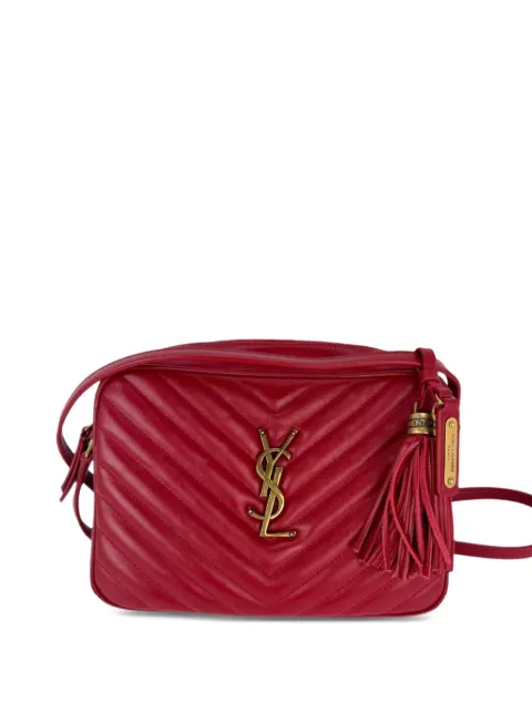 Saint Laurent Pre-Owned Lou Camera tassel-detail cross-body bag Red 49705448571191