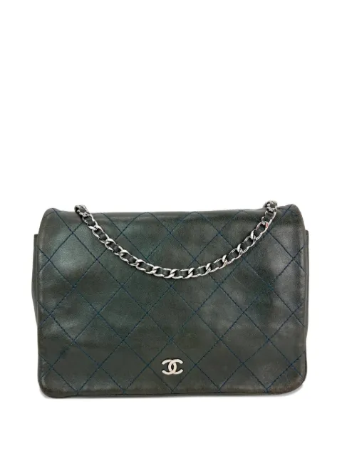 CHANEL Pre-Owned 2013-2014 Wallet On Chain cross-body bag Green 50469805130039