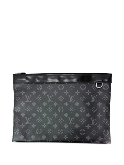 Louis Vuitton Pre-Owned GM Discovery monogram zipper pochette clutch Black 50952341487927