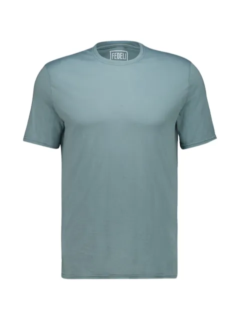 Fedeli crew-neck knitted T-shirt Green TUD00113
