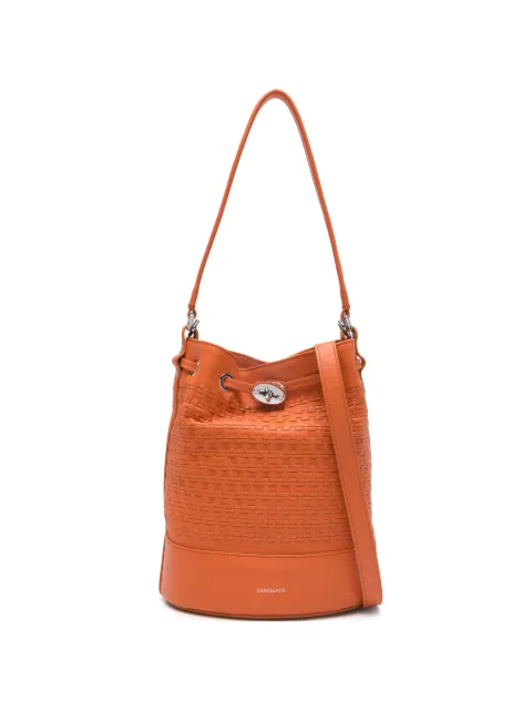 Zanellato Monda textured bucket bucket bag Orange 0689801490000MUSIVA