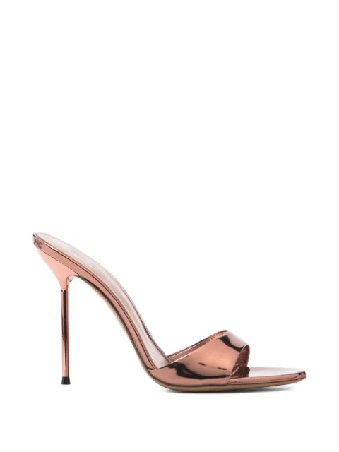 Paris Texas Lidia metallic-effect mules Pink PX836XNPMRTXSRS