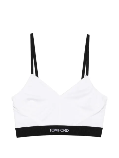 TOM FORD logo-band bra White TSJ473JEX011