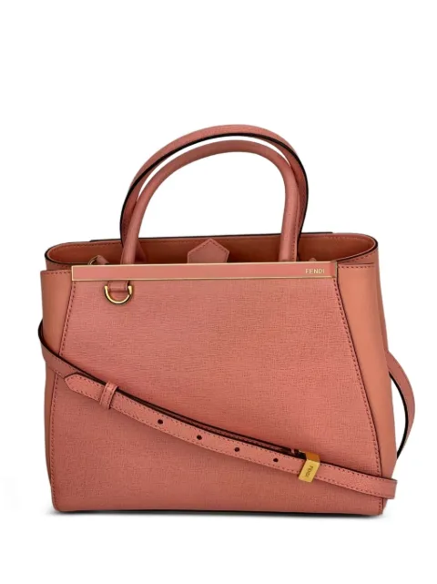 Fendi Pre-Owned Petite Vitello Elite Flamingo leather tote bag Pink 49341496066359