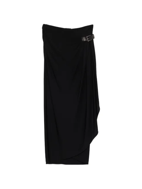 TOM FORD buckle-detail maxi skirt Black GCJ378JEX188