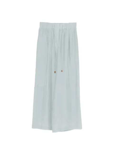 Alysi drawstrings straight trousers Blue 116126P6003